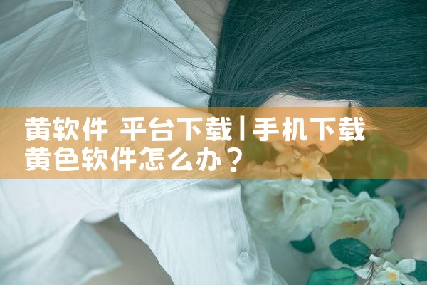 黄软件 平台下载