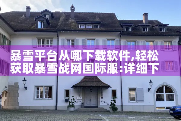 暴雪平台从哪下载软件